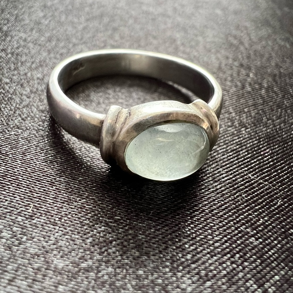 7 1/2 green/blue Prehnite/Apatite ring.